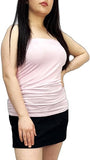 LUXE DIVA Women's Ruched Bandeau Boob Tube Crop Bra Top