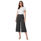 LUXEDIVA Women's Comfortable Wide Leg Culottes Elasticated Waist Casual Cropped Trousers UK 8-26