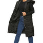 LUXE DIVA Women's Longline Puffer Gilet Hooded Quilted Warm