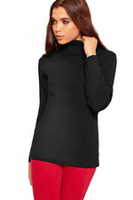 Load image into Gallery viewer, Plus Size Ladies High Polo Roll Neck Long Sleeve Ribbed Knitted Jumper Sweater
