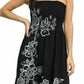 Women Chunky Floral Print Sheering Top Ladies Bandeau BoobTube Tunic Party Dress