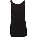Load image into Gallery viewer, Womens Scoop Neck Sleeveless Ladies Long Stretch Plain Vest Strappy T-Shirt Top
