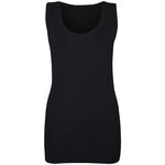 Load image into Gallery viewer, Women’s Plain Summer Stretchy Ribbed Vest Ladies Casual Sleeveless Cotton Camisole T-Shirt Style Muscle Gym Sports Rib Cami Long Vest Tank Tee Top
