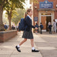 LUXE DIVA Girls Butterfly PE Pumps Black School Shoes with Touch Fastening for Gym, Dance, Sports & Indoor Activities