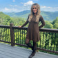 LUXE DIVA Women's Plus Size Plain Long Sleeve Swing Dress A Line Mini Dress
