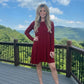 LUXE DIVA Women's Plus Size Plain Long Sleeve Swing Dress A Line Mini Dress