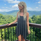 LUXE DIVA Women's Long Cami Strappy Skater Swing Dress Plus Size Printed Summer