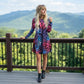 LUXE DIVA Women's Plus Size Plain Long Sleeve Swing Dress A Line Mini Dress