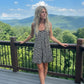 LUXE DIVA Women's Long Cami Strappy Skater Swing Dress Plus Size Printed Summer