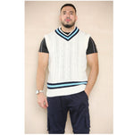 Load image into Gallery viewer, Mens Cricket Jumper V Neck Sleeveless Casual Wear Cable Knitted tank top 8 to 26
