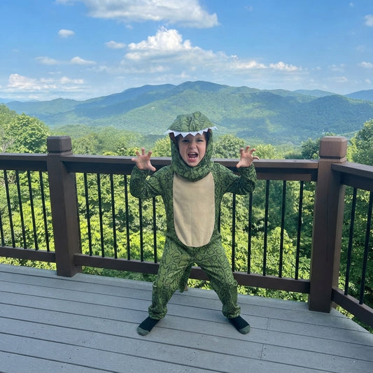 LUXE DIVA Kids Godzilla Dinosaur Costume Monster Fancy Dress Outfit