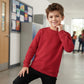 LUXE DIVA Unisex Boys Girls Fleece Sweatshirt Crew Neck Long Sleeve School Uniform Jumper
