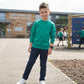 LUXE DIVA Unisex Boys Girls Fleece Sweatshirt Crew Neck Long Sleeve School Uniform Jumper