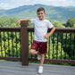 LUXE DIVA Black PE Shorts Adults Kids Boys Girls School Sports Shadow Stripe