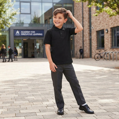 LUXE DIVA Unisex Polo Shirts Kids Boys Girls Adults School PE Sports Summer Uniform