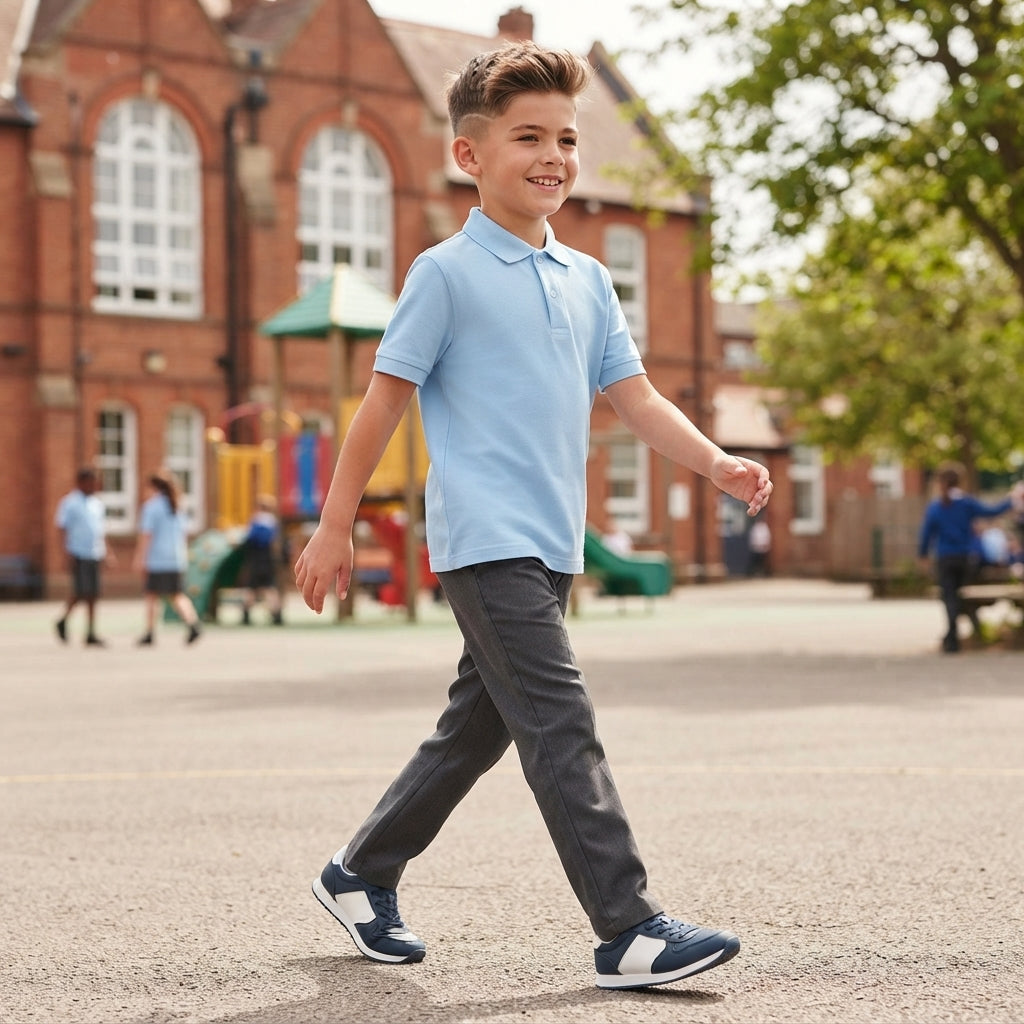 LUXE DIVA Unisex Polo Shirts Kids Boys Girls Adults School PE Sports Summer Uniform