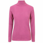 Load image into Gallery viewer, Plus Size Ladies High Polo Roll Neck Long Sleeve Ribbed Knitted Jumper Sweater
