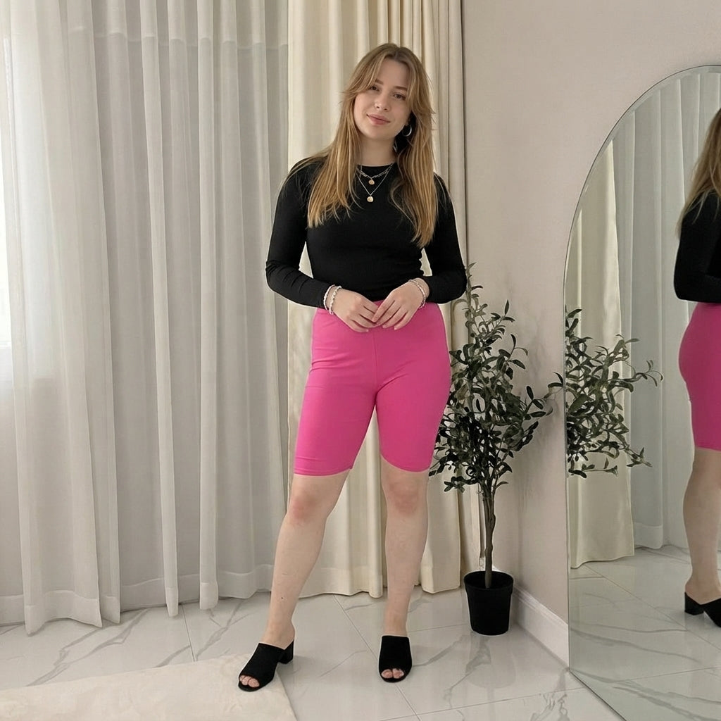 LUXE DIVA Women’s Cycling Shorts Active Dance Leggings