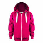 Load image into Gallery viewer, Ladies Plain Colour Hoodie Womens Fleece Hooded Top Zip Zipper Hoodie Sweatshirt Available in 22 Colours Plus Sizes 2XL-5XL
