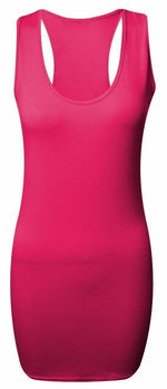 Load image into Gallery viewer, New Ladies Womens Long Racer Back Bodycon Muscle Vest Top Gym Top 8-26
