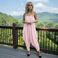 LUXE DIVA Women's Cami Lagenlook Baggy Harem Jumpsuit V Neck Playsuit