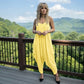 LUXE DIVA Women's Cami Lagenlook Baggy Harem Jumpsuit V Neck Playsuit
