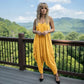 LUXE DIVA Women's Cami Lagenlook Baggy Harem Jumpsuit V Neck Playsuit