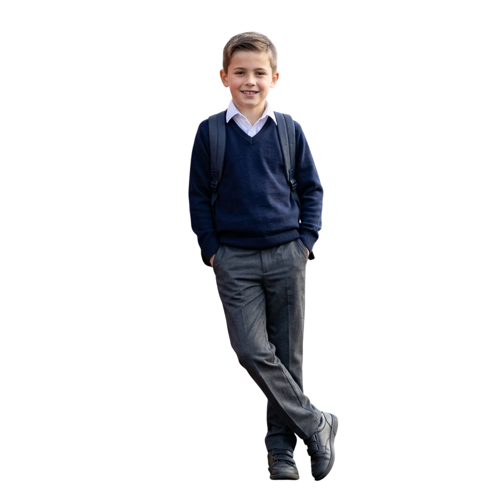Boys Sturdy Fit School Trouser