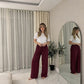 LUXEDIVA Womens Ladies Wide Leg Drawstring Palazzo Bottom Trouser Pant
