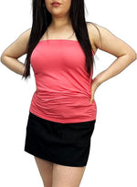 Load image into Gallery viewer, Women Ladies Ruched Bandeau Boob Tube Vest Crop Bra Top
