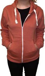 Load image into Gallery viewer, Ladies Plain Colour Hoodie Womens Fleece Hooded Top Zip Zipper Hoodie Sweatshirt Available in 22 Colours Plus Sizes 2XL-5XL
