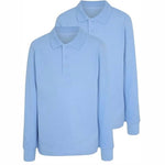 Load image into Gallery viewer, LUXE DIVA Boys Plain Polo Shirts Kids Summer Long Sleeve School T-Shirts Top School Shirts Uniform PE Top
