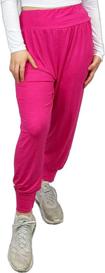 Load image into Gallery viewer, Harem Pants for Women UK Plain &amp; Printed - Full Length Ankle Cuff Stretchy and Comfortable Alibaba Hippie Trouser for Yoga and Beach Festivals
