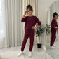 LUXE DIVA Girls Tracksuit Two Piece Set Sweatshirt Joggers Kids Casual Outfit