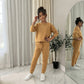 LUXE DIVA Girls Tracksuit Two Piece Set Sweatshirt Joggers Kids Casual Outfit