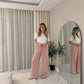 LUXEDIVA Womens Ladies Wide Leg Drawstring Palazzo Bottom Trouser Pant