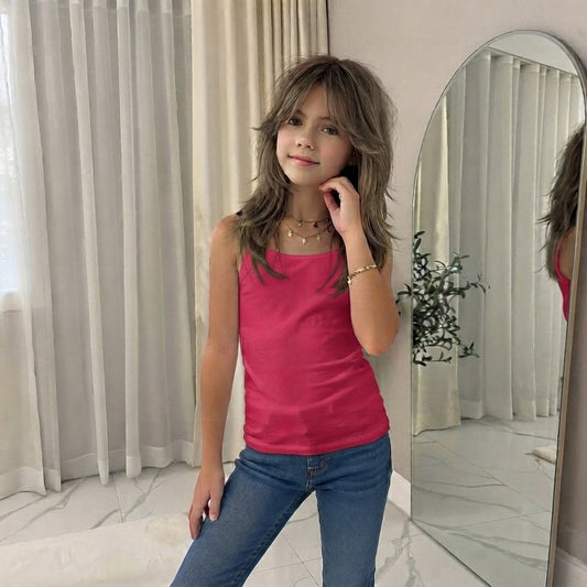 LUXE DIVA Girls Cami Tank Top Sleeveless