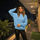 LUXE DIVA Women's Chunky Knit Jumper Plus Size Warm Long Sleeve Sweater