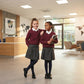 LUXE DIVA Kids Pack of 2 Girls Boys V Neck Jumper School Uniform Long Sleeve Sweater
