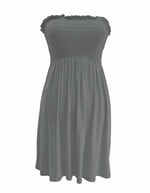 Load image into Gallery viewer, LADIES WOMEN PLUS SIZE SHEERING BOOBTUBE BANDEAU STRAPLESS TOP SUMMER DRESS 16-22
