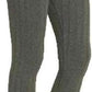 LUXE DIVA Ladies Chunky Cable Knitted Full Length Thick Leggings Women's Stretchy Pants Ladies Plain Warm Thick Chunky Cable Ladies Ribbed Knitted Leggings