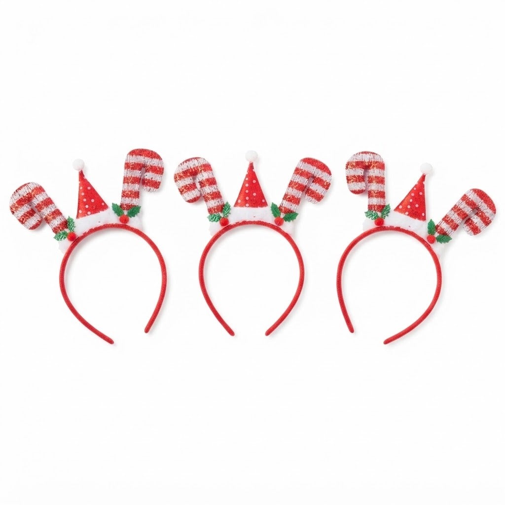 LUXE DIVA Festive Christmas Headbands for Adults – Fun Holiday Party Hair Accessories