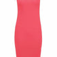 LUXE DIVA Ladies Scoop Neck Bodycon Dress Cap Sleeve Slim Fit Midi Dress Womens Plus Size Plain Stretch Ladies Jersey Midi Dress Sizes 8-26
