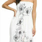 Women Chunky Floral Print Sheering Top Ladies Bandeau BoobTube Tunic Party Dress