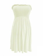 Load image into Gallery viewer, LADIES WOMEN PLUS SIZE SHEERING BOOBTUBE BANDEAU STRAPLESS TOP SUMMER DRESS 16-22
