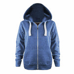Load image into Gallery viewer, Ladies Plain Colour Hoodie Womens Fleece Hooded Top Zip Zipper Hoodie Sweatshirt Available in 22 Colours Plus Sizes 2XL-5XL
