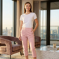 LUXE DIVA Women's Cherry Berry Capri Trousers – Stretch 3/4 Length