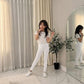 LUXE DIVA Girls Full Length Dance Leggings Stretchy High Waist Kids Activewear Trousers