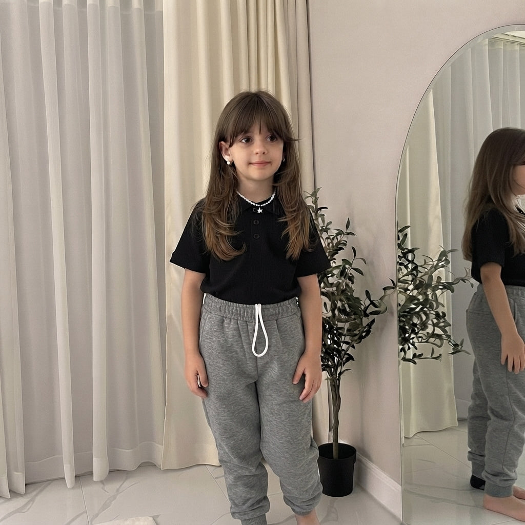 LUXE DIVA Kids Unisex Fleece Joggers Boys Girls PE School Sports Casual Wear