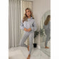 LUXE DIVA Women’s Oversized Ruched Sleeve Hoodie